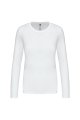 Dames T-shirt lange mouw Kariban K383 WHITE